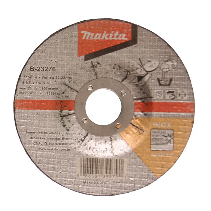 DISCO DE DESBASTE 115X6X22.23MM A24R MAKITA B-23276 - UNI
