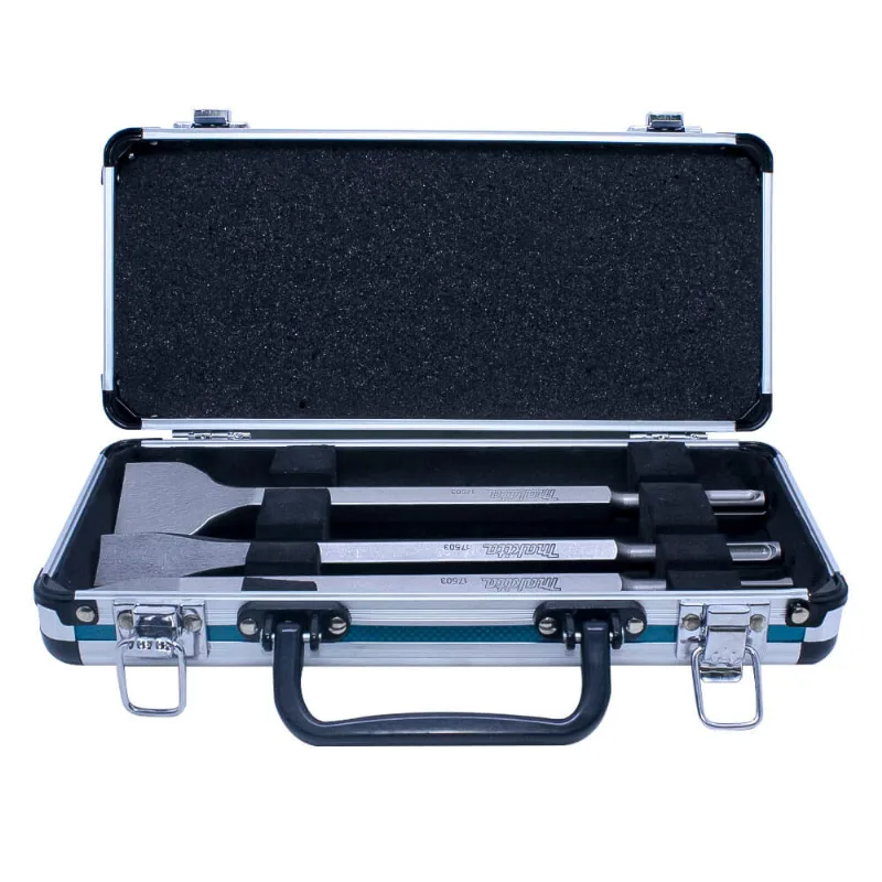 Kit Talhadeiras e Ponteiro Makita D42357 SDS-Plus 3 Peças