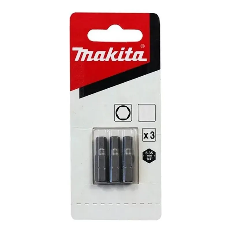 Ponta Bits Allen 4mm X 25mm 3 Peças B-23709 - Makita