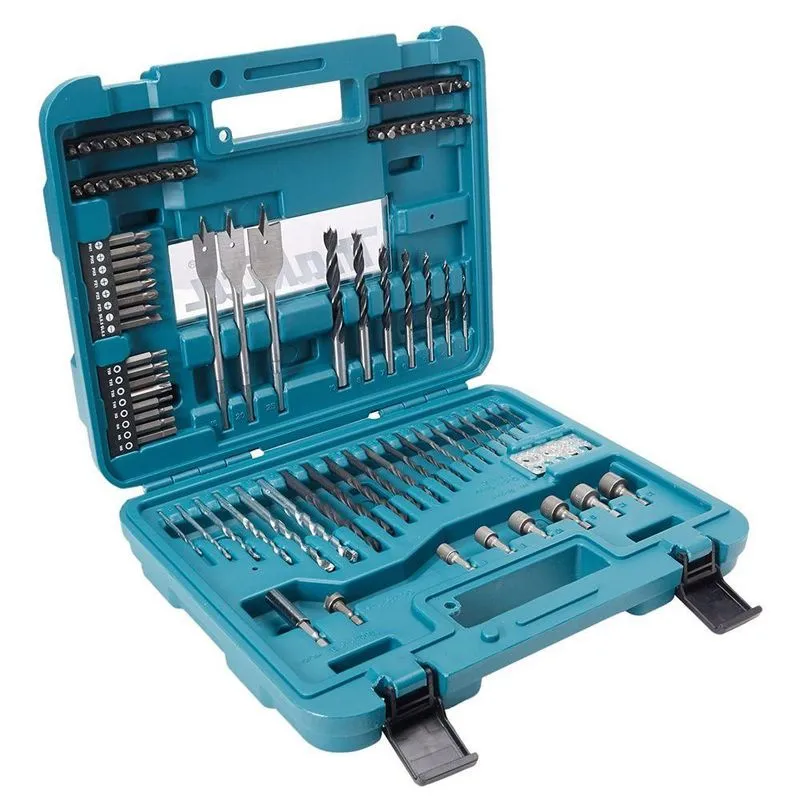 Jogo De Acessorios Bits E Brocas 100 Pecas Makita D-47248