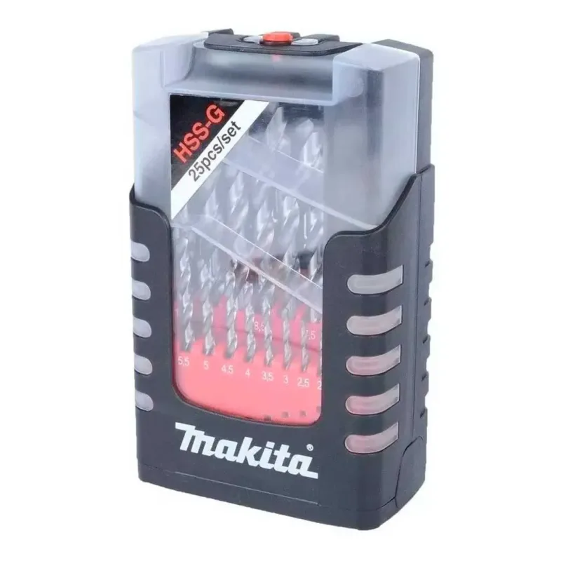 Jogo de Broca para Metal HSS-G 25 Pecas 1,0 A 13,0mm Makita