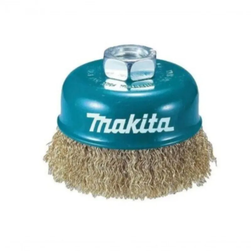 Escova De Aço Tipo Copo 75mm Fio Ondulado Makita D-55354