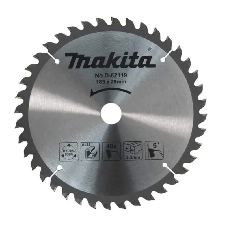 Disco De Serra Para Alumínio 185mmx20x40t D-62119 Makita