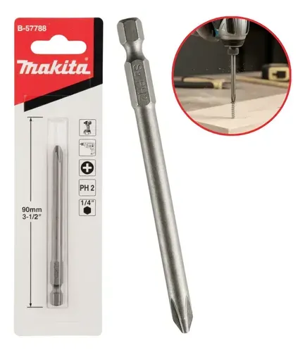 Bit Ponta Phillps Ph2 90mm Makita