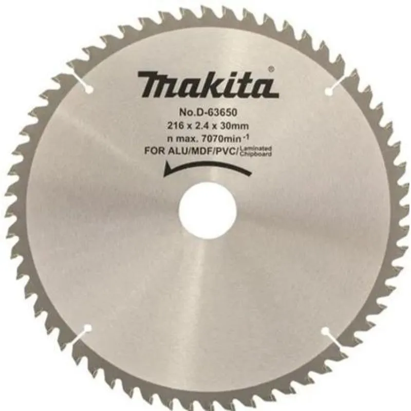 Lamina Serra Makita D-63650 Multi Purpose 216mm X 30mm 60t