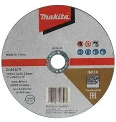 DISCO DE CORTE METAL/INOX 180X2X22.23mm EAC MAKITA D-65975 - UNI