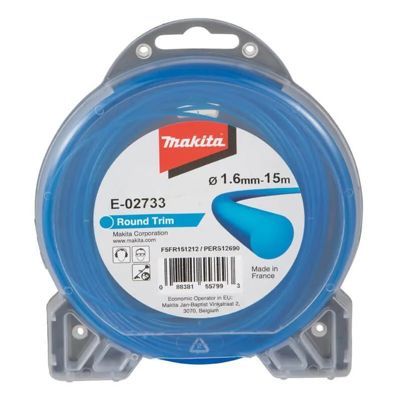 Bobina Fio De Nylon Redondo 1,6mm 15m Makita E-02733