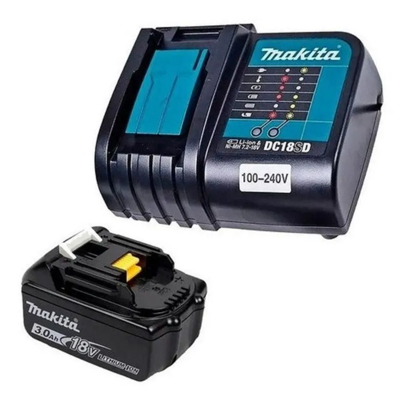 Kit Carregador Dc18sd-Bivol 1bat Bl1830b 191e71-9