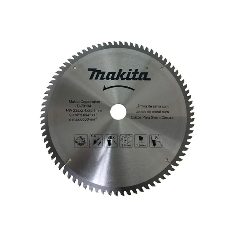 Lamina De Serra Circular 235mm 80d Para Aluminio D-73134