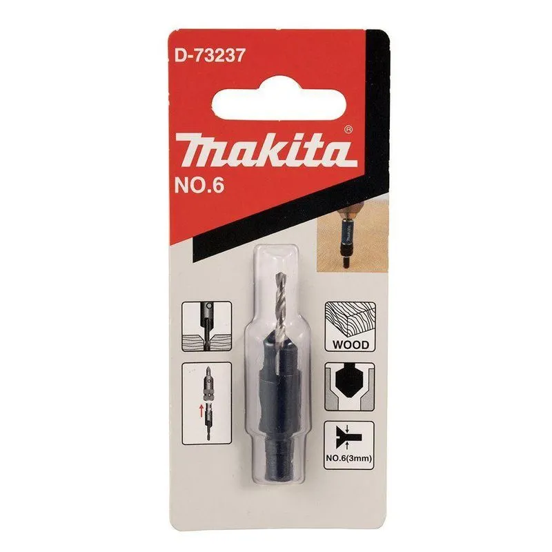 Broca Escareadora Para Madeira N6 Makita D-73237