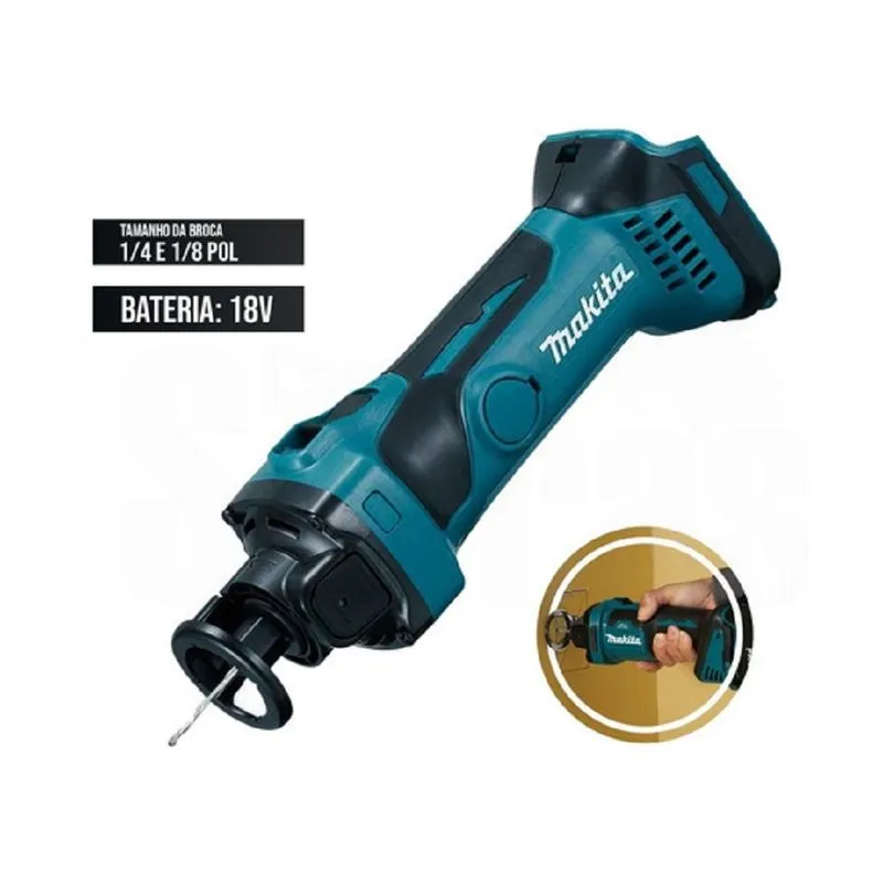 Recortadora De Gesso 18v S/bateria 1/8 Pol. Dco180z Makita