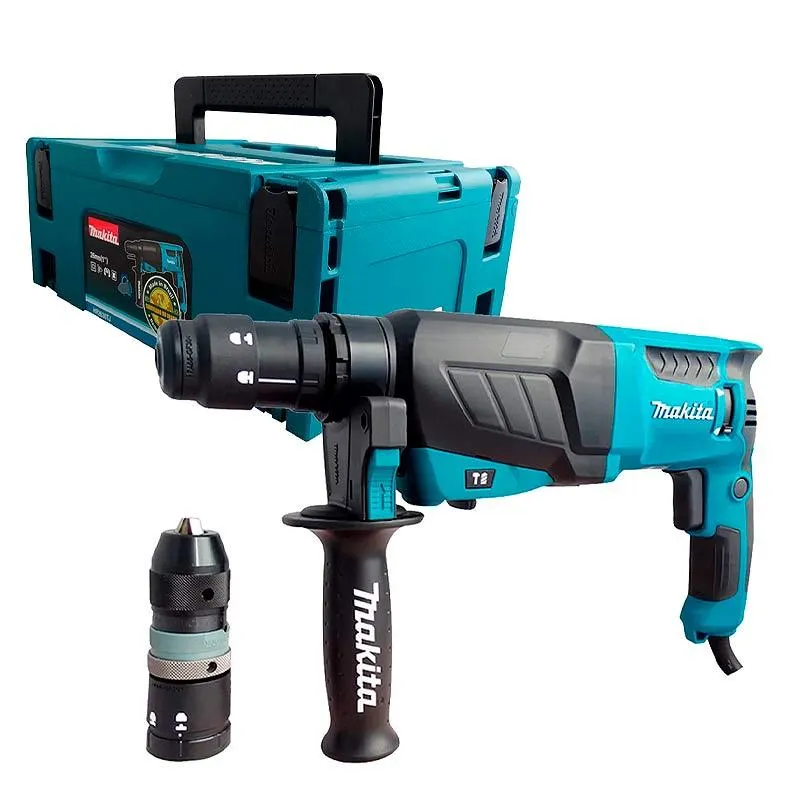 Martelete Plus 2,8 Kg 830w Com Mandril Rápido E Maleta Hr2630tj Makita