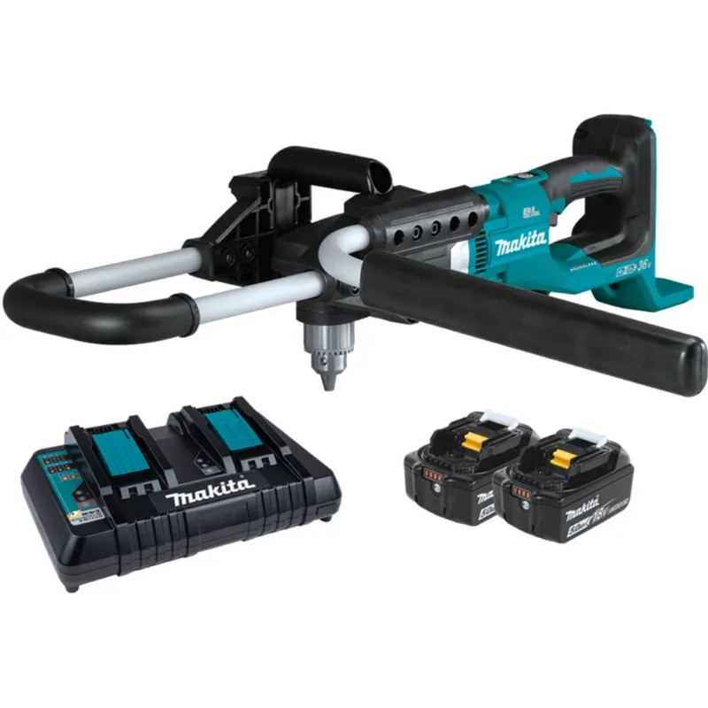 Perfurador De Solo Com 2 Baterias 5ah E Carregador Duplo - Ddg460t2x9-220v - Makita Makita