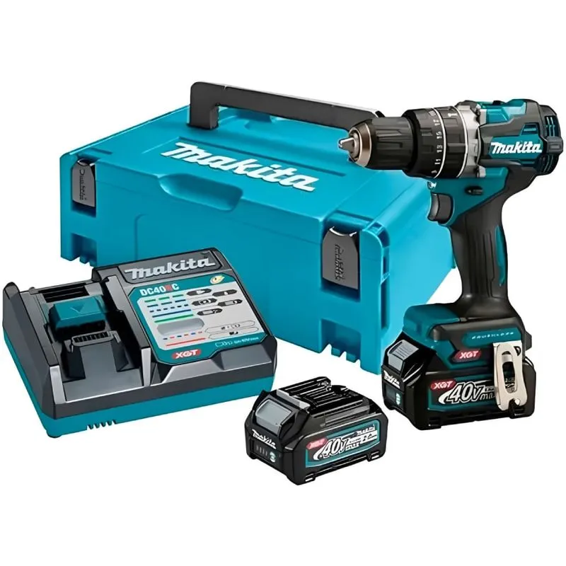 Parafusadeira E Furadeira De Impacto Com Carregador E 2 Baterias 2ah + Maleta - Hp002ga201 - Makita Makita