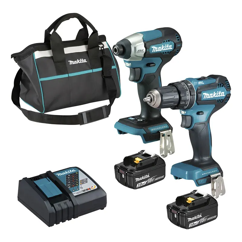 Combo Makita Dlx2416x1 Parafusadeira Furadeira 2 Bat 18v 3ah na Eletro Paulista