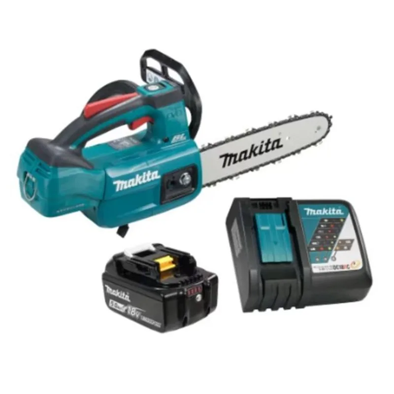 Makita 18V LXT Brushless 10-in Top Handle Chainsaw, 5.0Ah x1Kit