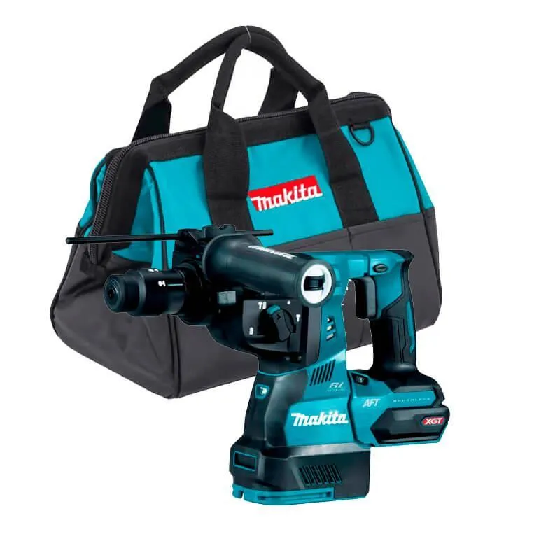 Martelete A Bateria 28mm 40v Makita Com Bolsa Hr002gz-bolsa