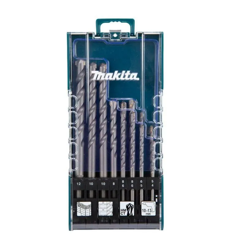 Conjunto De Brocas Para Concreto D-77126 Perfuração Em Alvenaria 12 Peças Makita