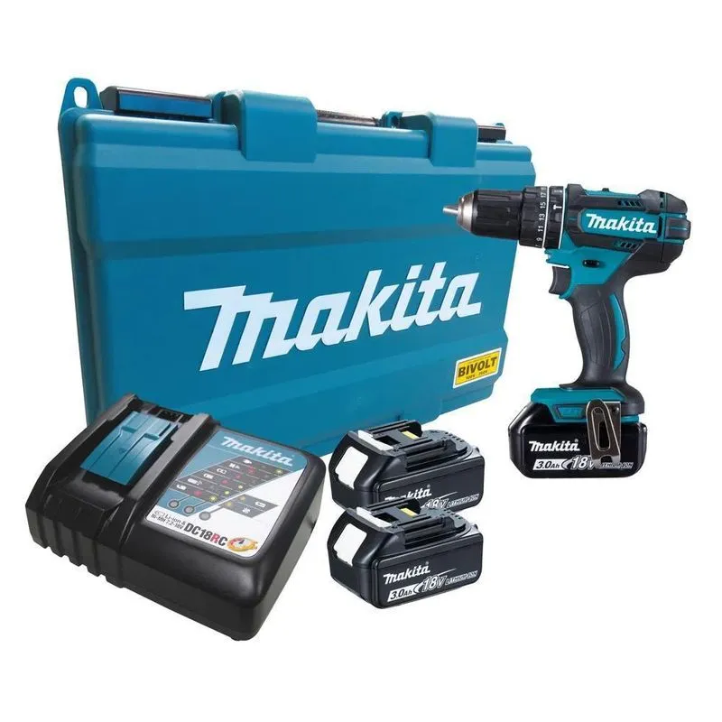 Parafusadeira/furadeira A Bateria 18v Dhp482rfe3 Makita