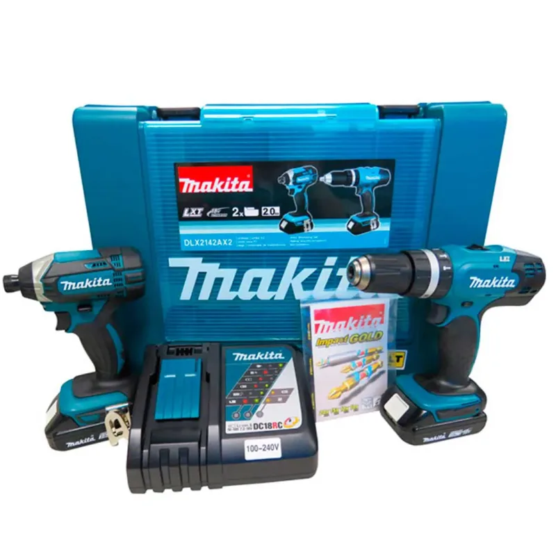 Kit Combo Parafusadeira DHP453 / Paraf.Impacto DTD152 18v Makita DLX2142AX2