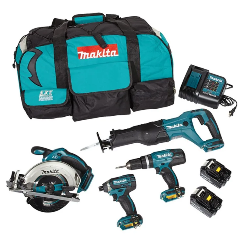 Makita 18V LXT 4 Piece Lithium Ion Cordless Combo Kit with Reciprocating Saw