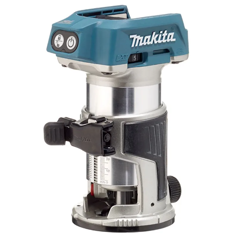 Makita LXT Cordless 1/4" Laminate Trimmer & Router with Rack-and-Pinion Depth Adjustment