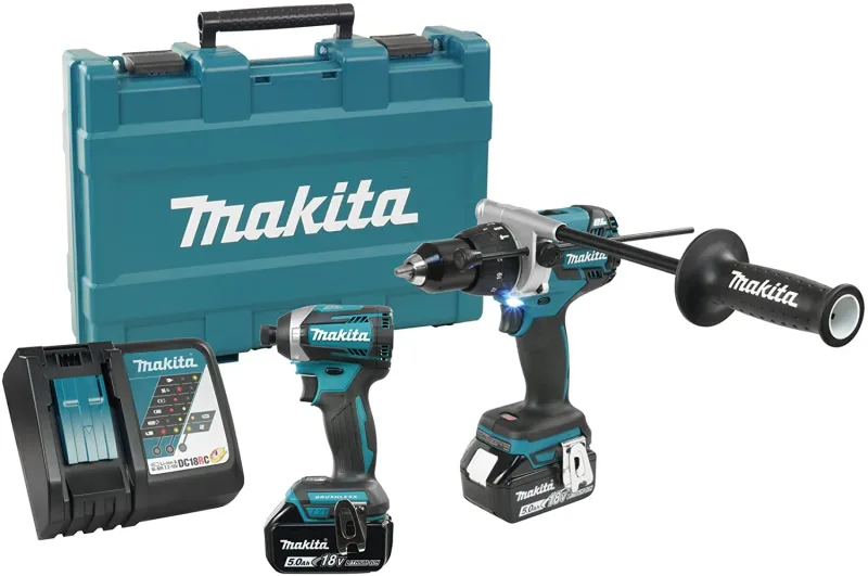 Kit Combo Parafusadeira DHP481 / Paraf.Impacto DTD154 18v Makita DLX2176T