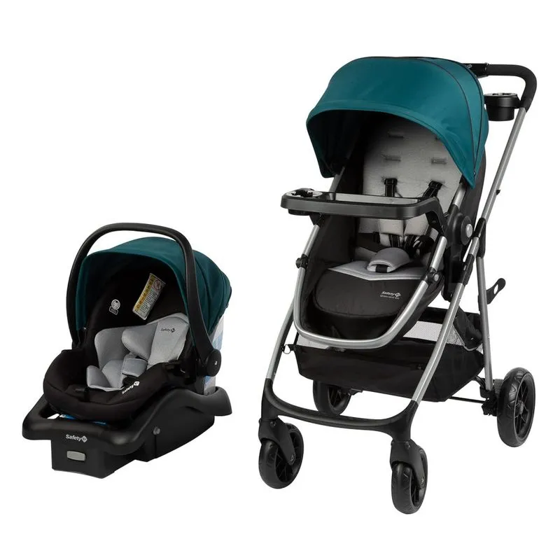 Carrinho De Bebê Travel System 8 Em 1 Com Porta-copos, Safety 1st, Preto E Verde