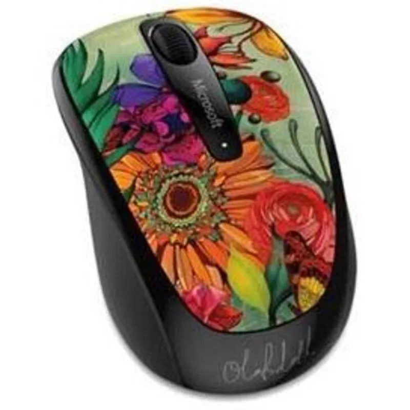 Mouse - Sem fio - Microsoft Wireless Mobile 3500 (Limited Edition Artist Olofstter) - Colorido - GMF-00376