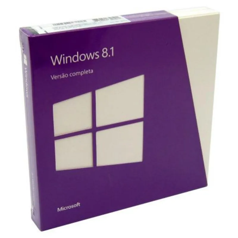 Sistema Operacional - Microsoft Windows 8.1 (32/64bits) - SKU-WN7-00913