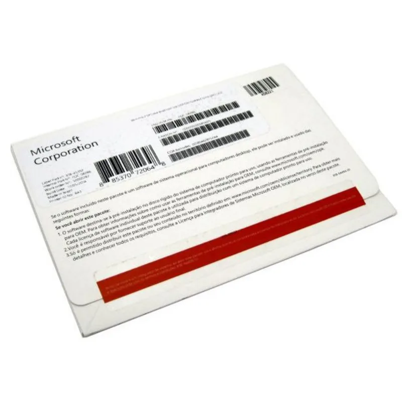 Sistema Operacional - Microsoft Windows 7 Professional - 64bits DVD - FQC-08286