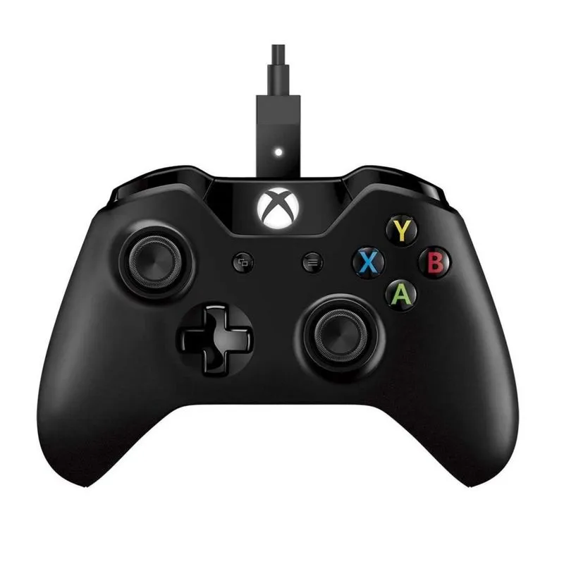 Gamepad - Microsoft Xbox One Wireless Controller & Cable for Windows - Preto - 7MN-00002