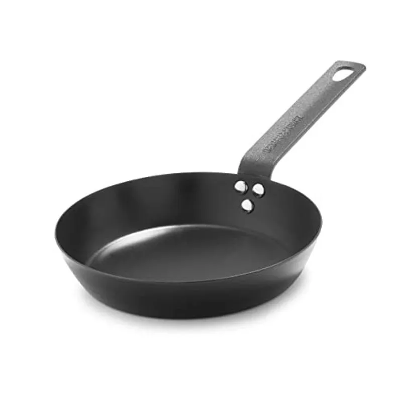 Frigideira de Aço Carbono 8' Preta Resistente Merten & Storck