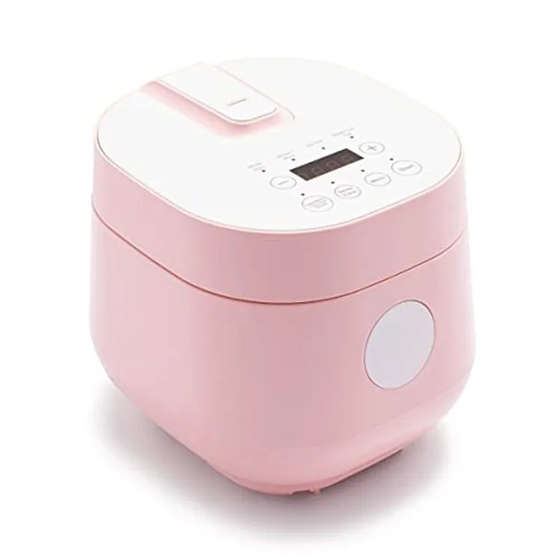 Fogão antiaderente de cerâmica saudável GreenLife com 4 xícaras de arroz, aveia e grãos, sem pfas, peças seguras para lava-louças, rosa