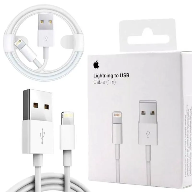Cabo de Dados e Carregador para iPhone Compativel 5, 5c, 5s, 6, 6s, 7, 8, 7/8 Plus, x, Xs/Xr, X Max, 11, 11 pro
