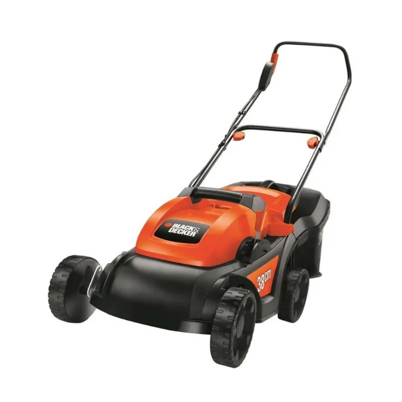Cortador De Grama Elétrico Blackedecker Gr3800 5 Níveis De Corte E Coletor 45 Litros 1600w Cor:preto Com Vermelho,voltag