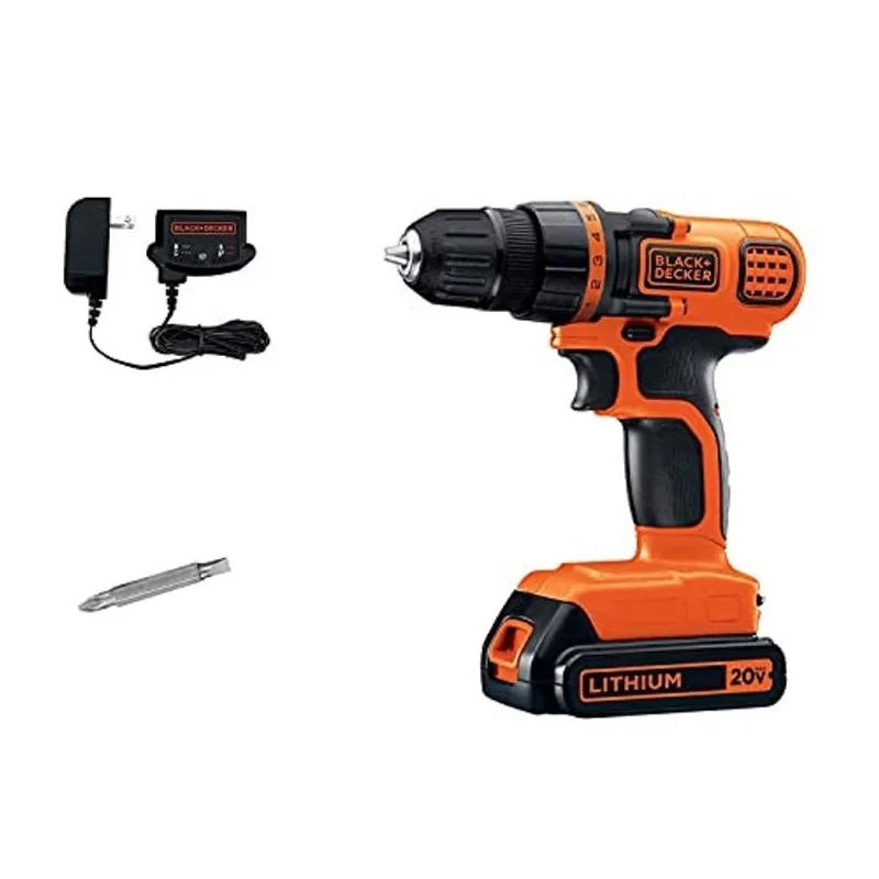 Black + DECKER 20V max Quebra de fio / Driver, 3/8 polegadas (LDX120C)
