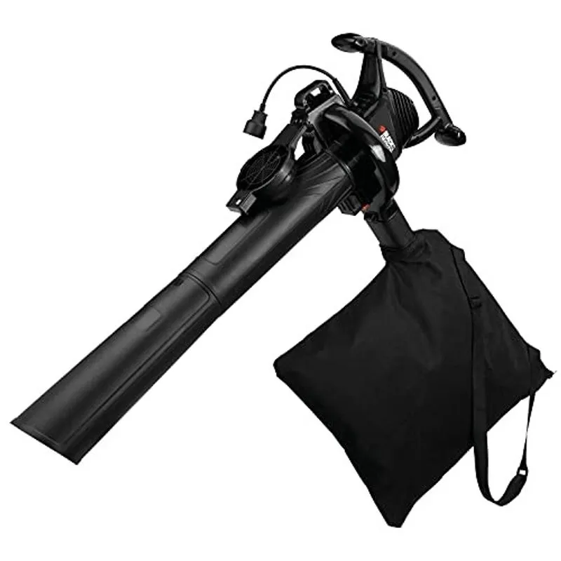 Black + decker 3-em-1 soprador elétrico de folhas, vácuo de folha, mulcher, 12 ampères (BV3100)
