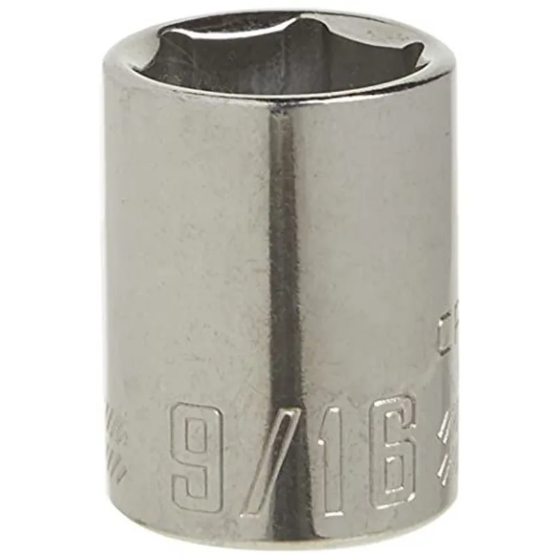 Tomada rasa craftsman, sae, tração de 3/8 polegadas, 9/16 polegadas, 6 pontos (CMMT43004)