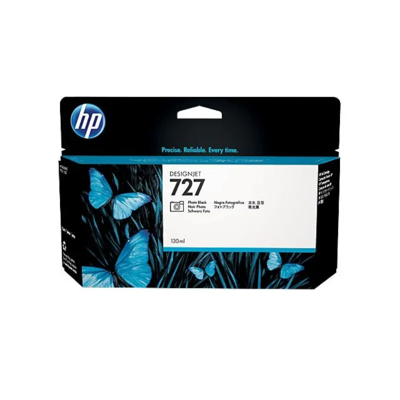 Cartucho de Tinta Plotter HP Suprimentos B3P23A HP 727 Preto Foto de 130 ML