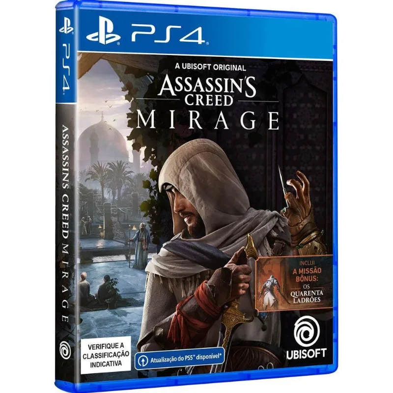 Jogo Assassin's Creed Mirage Ps4 Midia Fisica Pt Br