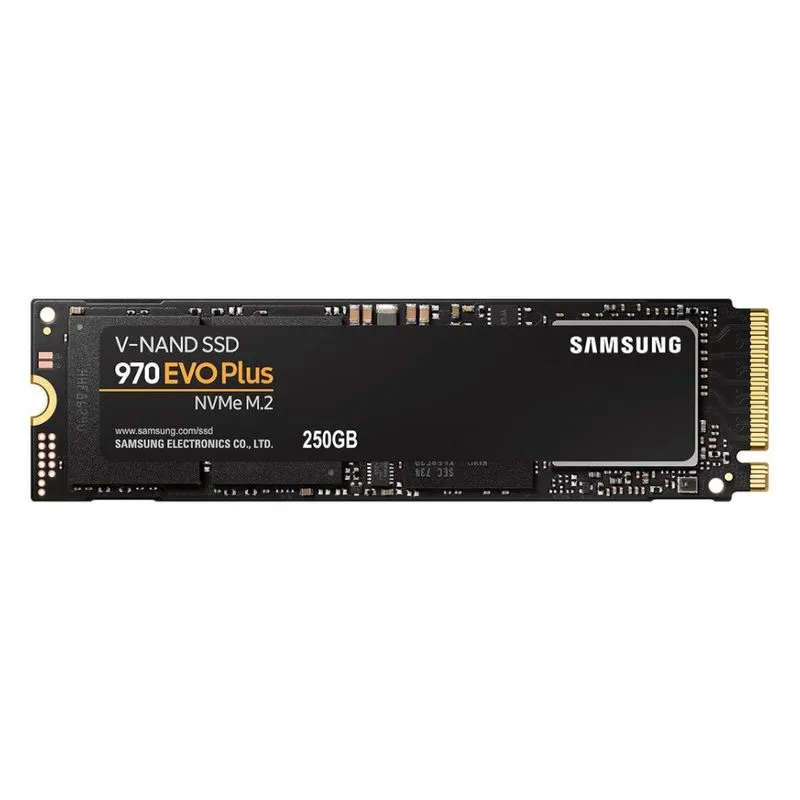 SSD - M.2 (2280 / PCIe NVMe) - 250GB Samsung 970 EVO Plus (V-NAND) - MZ-V7S250B/AM