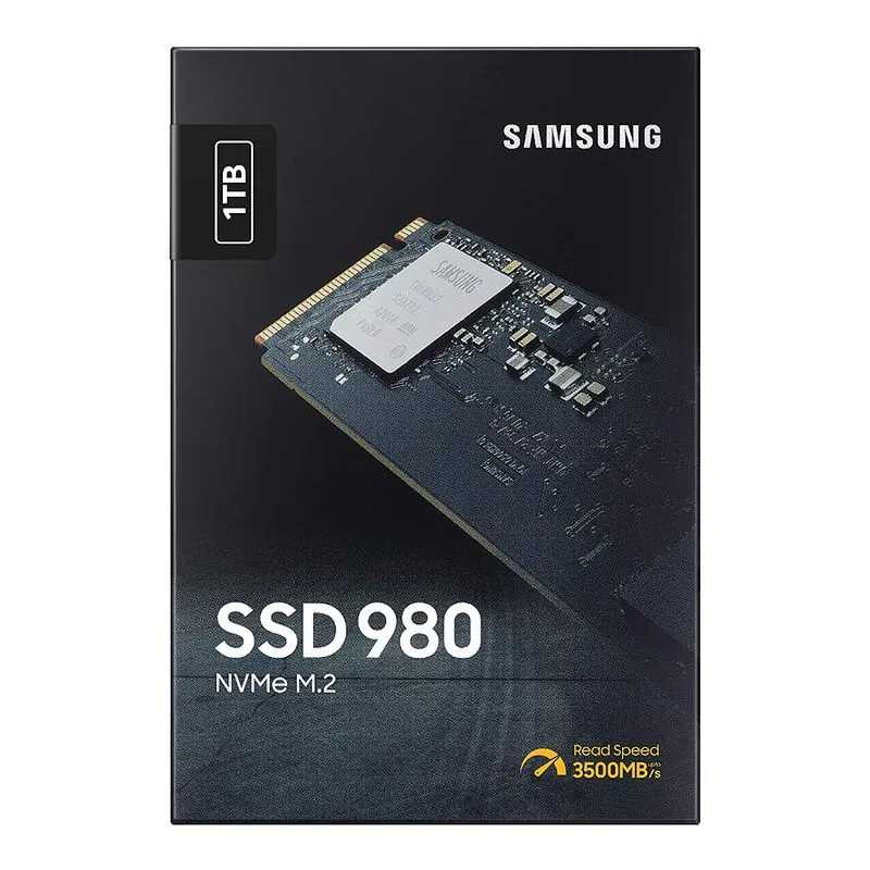 SSD - M.2 (2280 / PCIe NVMe) - 1TB - Samsung 980 - MZ-V8V1T0B/AM / V8V1T0
