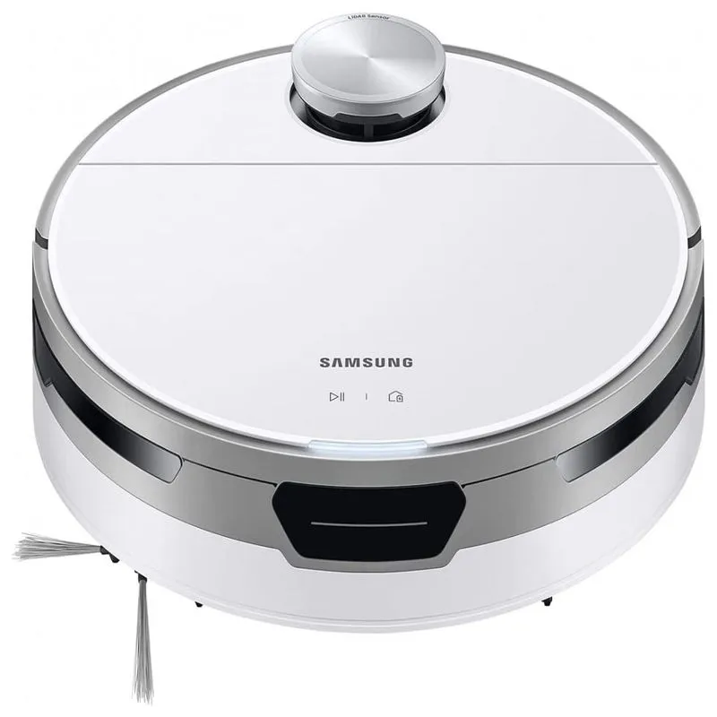 Aspirador de Pó Robô Samsung com Controle Remoto e Conexão WI FI, 110V, Branco