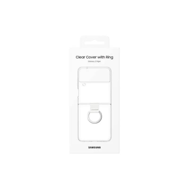 Capa de telefone samsung Galaxy Z Flip4, capa transparente c
