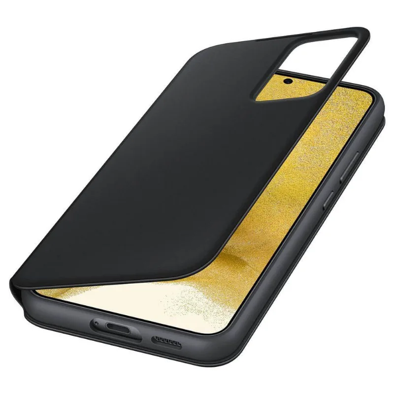 Outlet - Capa Original Samsung Clear View Galaxy S23 Plus 6.6 Pol S916 Cor: preta