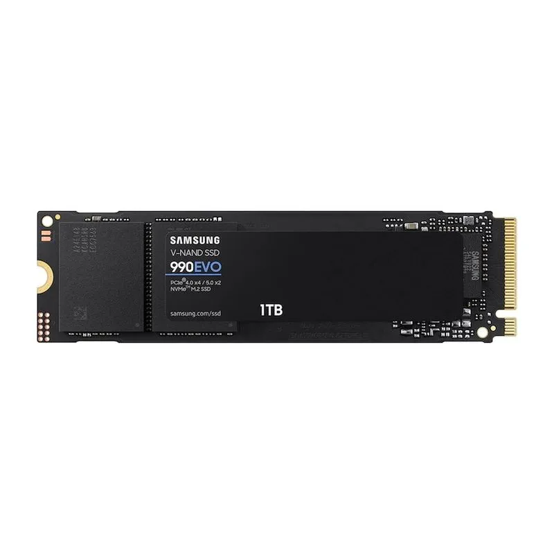 SSD - M.2 (2280 / PCIe NVMe) 1TB Samsung 990 Evo - MZ-V9E1T0B/AM (Gen5, TLC, R/W 5000MBs/4200MBs)