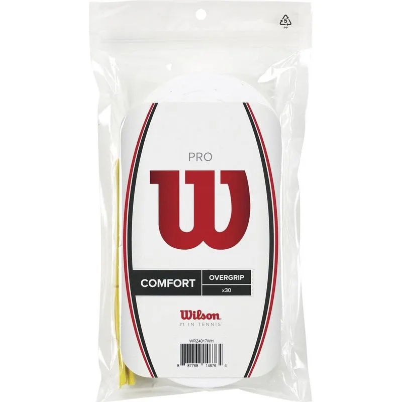 Wilson Pro Overgrip (30-Pack), Branco