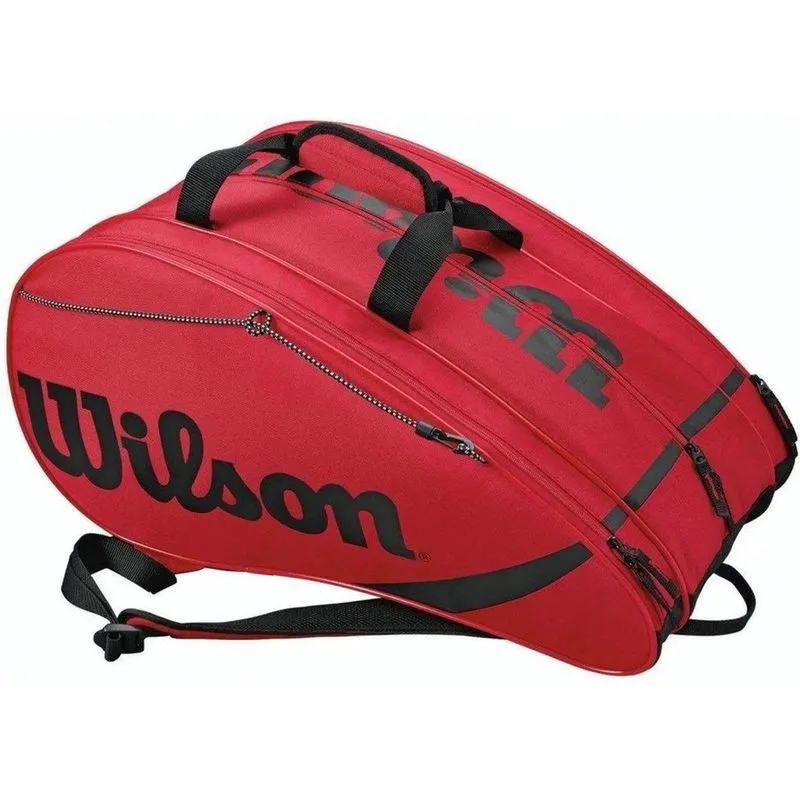 Raqueteira Wilson Esportiva Rak Pak pdl - bt - Vermelha