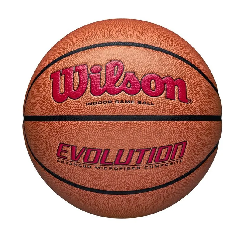 Wilson Evolution Indoor Game Basquetebol, Scarlet, Tamanho 7 -29.5